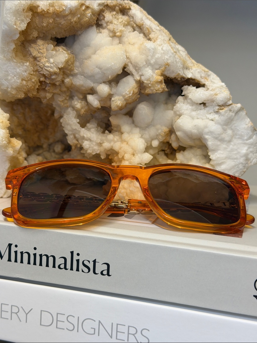 Diff Chance Sunglasses In Orange Acetate